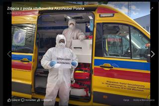 AkzoNobel kupiło kombinezony ochronne ratownikom medycznym z Włocławka