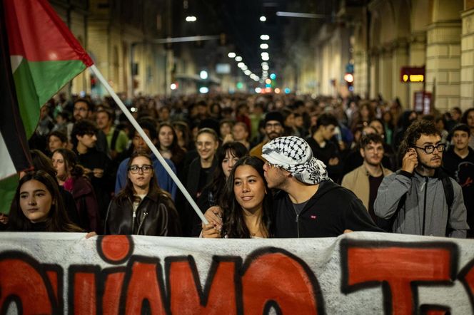 Demonstracja propalestyńska we Włoszech