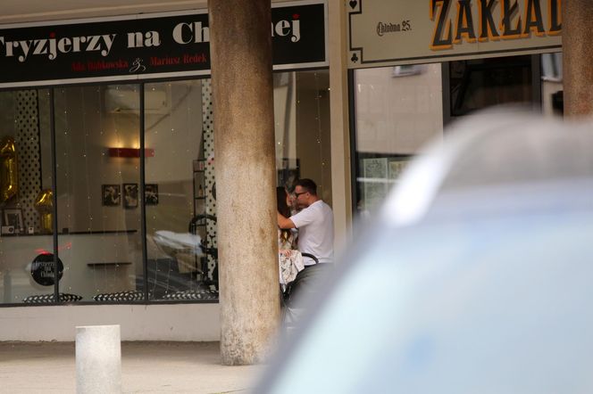 Marcin Hakiel z Dominiką  Serocką w studiu tatuaży