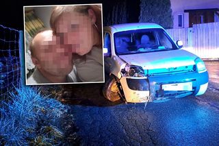 Pijana kobieta wjechała w latarnię. Mąż próbował wziąć winę na siebie. Nie udało się