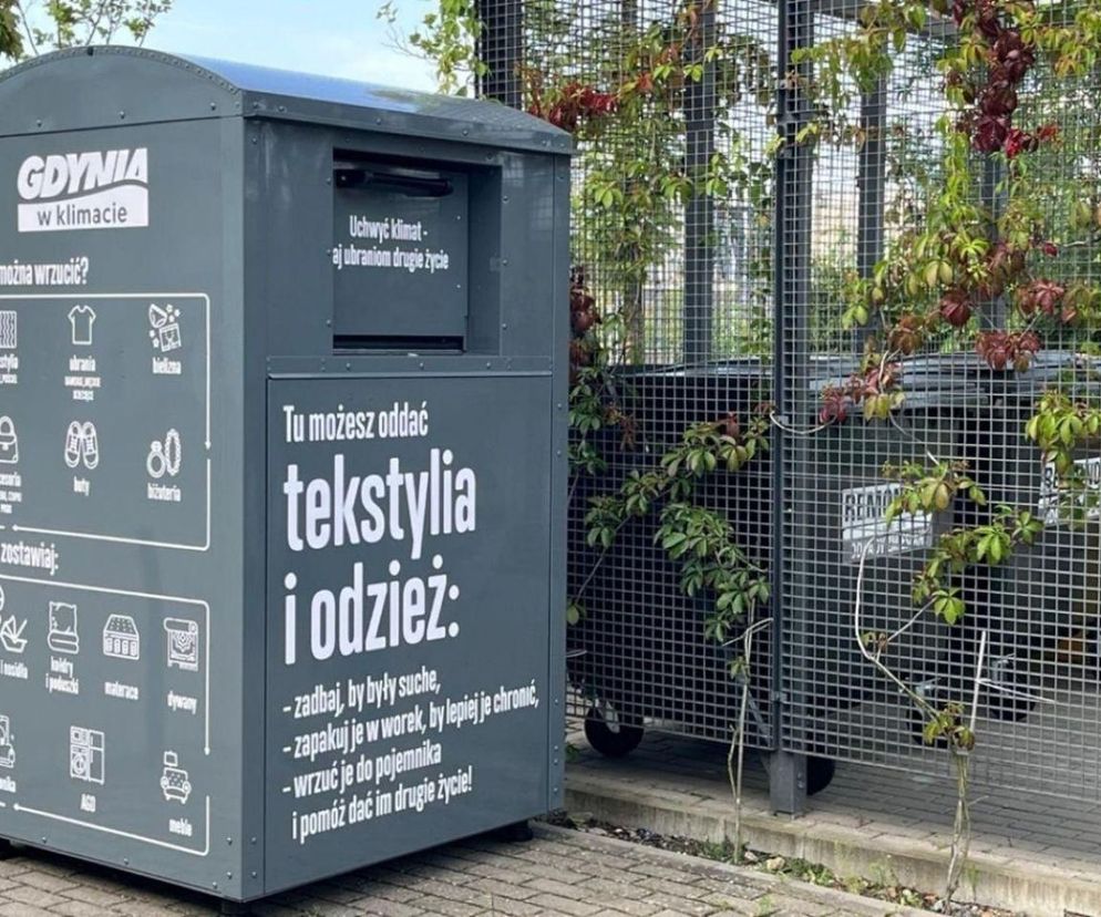 Nie masz gdzie wyrzuć niepotrzebnych ubrań? W Gdyni stanie 30 nowych kontenerów na odzież 