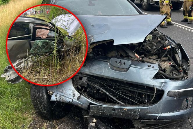 Citroen zderzył się z peugeotem pod Zieloną Górą. Dwoje dzieci trafiło do szpitala
