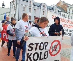 Protest przeciw CPK w Zamościu