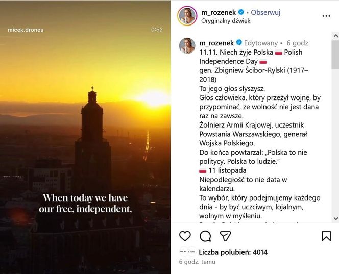 Patriotyczne wpisy gwiazd! Tak 11 listopada uczcili polską wolność