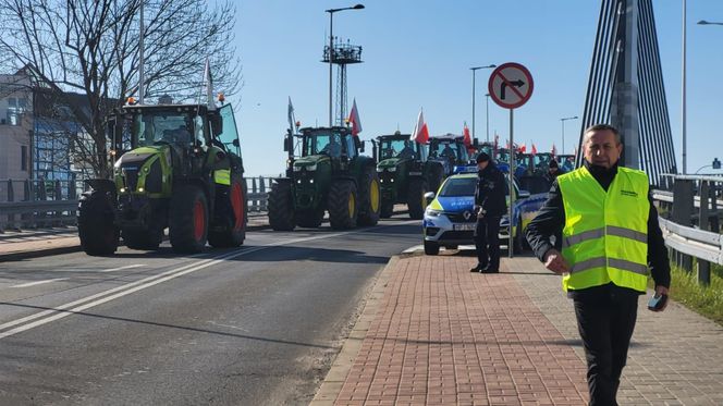 Protest rolników w Opolu w środę 19 marca 2025 roku