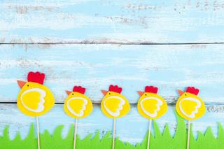 Ozdoby wielkanocne z filcu: ptaszki