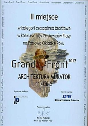 GrandFront 2012 dla miesięcznika Architektura-murator