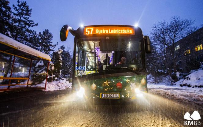 Świąteczny autobus w Bielsku-Białej