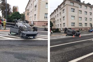 Przejazd ulicą 3 Maja był chwilowo zablokowany, jednak obecnie nie ma już utrudnień w ruchu