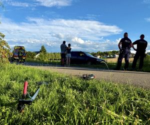 Grabownica Starzeńska wypadek 15 latki na hulajnodze