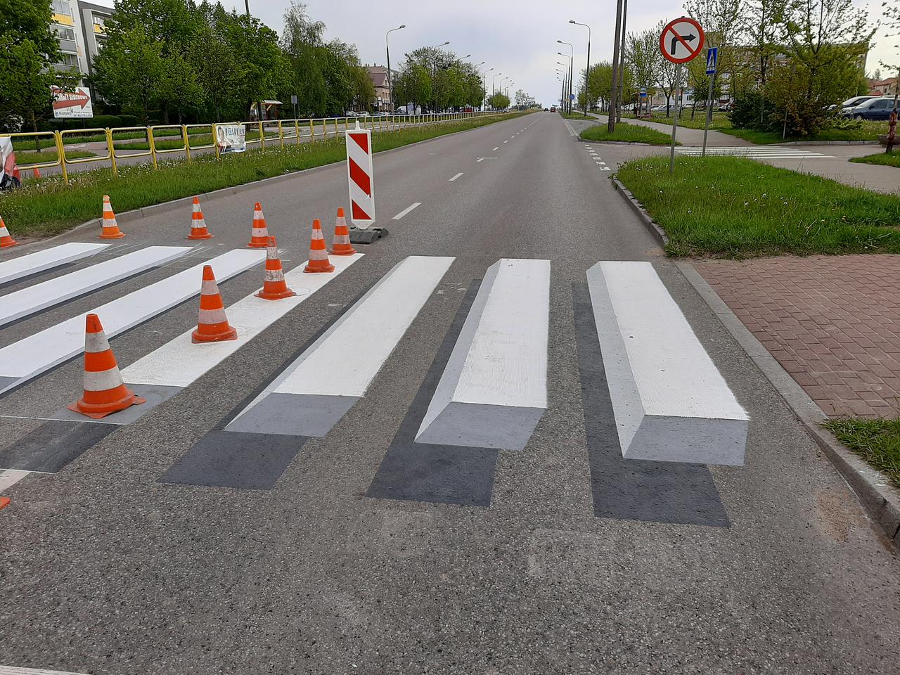 Przejście dla pieszych 3D już w Łomży [GALERIA]