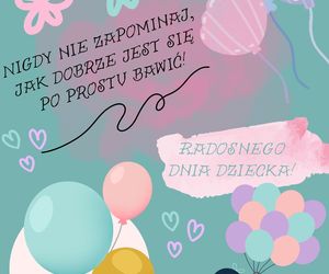 Kartka na Dzień Dziecka dla dorosłych