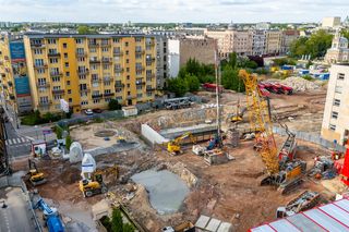 Budowa tunelu w centrum Łodzi, przy dworcu Łódź Fabryczna
