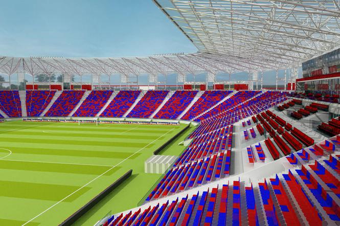 Wizualizacja zmodernizowanego stadionu Pogoni Szczecin