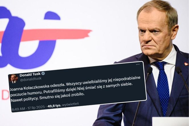 Premier Donald Tusk poruszony po śmierci Kołaczkowskiej. Poruszające słowa