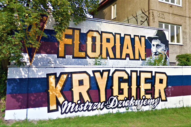 Mural upamiętniający Floriana Krygiera przy al. Wojska Polskiego