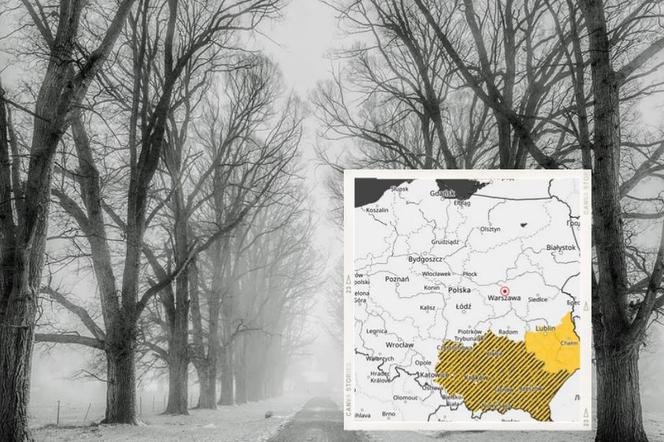 IMGW ostrzega: Mgła i marznące opady! Sprawdź mapę województw!