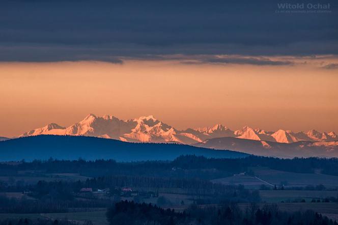 Piekne Tatry widziane z Podkarpacia