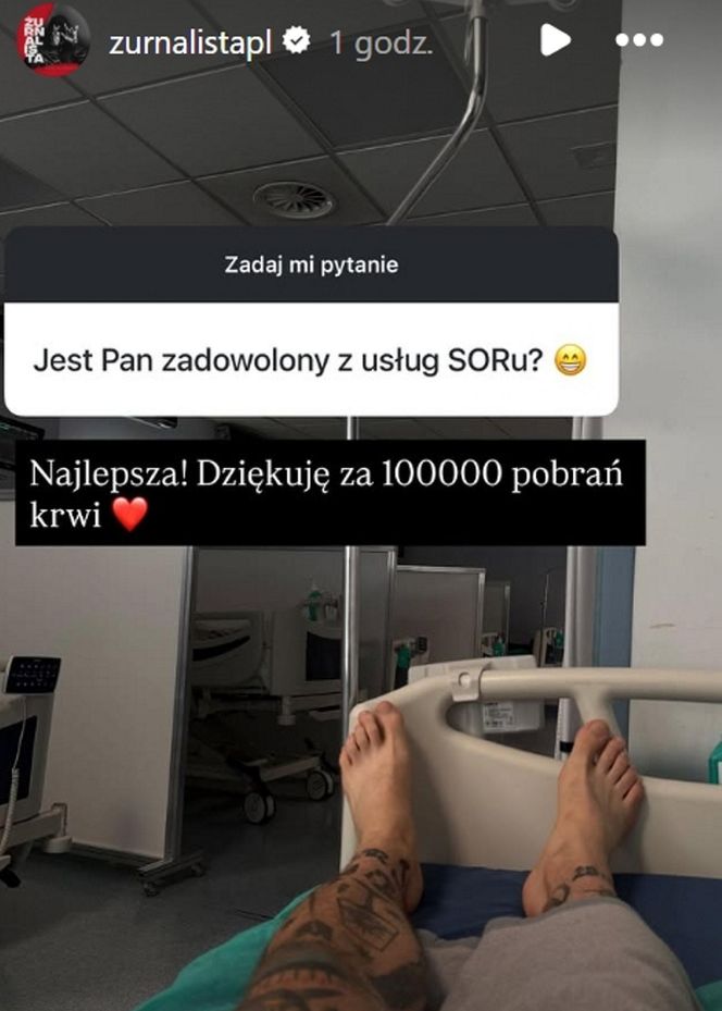 Żurnalista miał zawał? Z tego powodu trafił do szpitala
