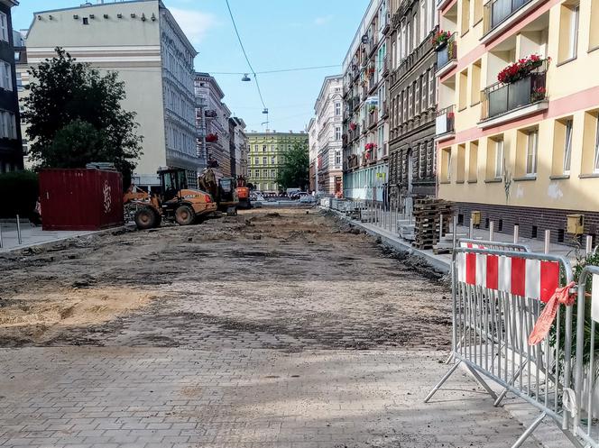 Przebudowa ulic w centrum Szczecina - lipiec 2020