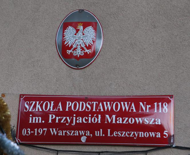 Odwołane lekcje w szkole przy ul.Leszczynowej w Warszawie