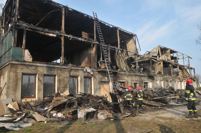 Pożar hotelu socjalnego w Kamieniu Pomorskim