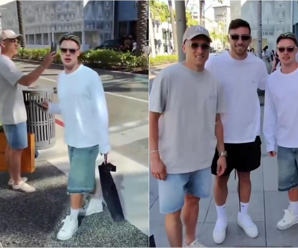 Nicola Zalewski i Piotr Zieliński w Beverly Hills