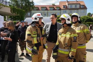 Silny wiart uszkodził konstrukcję sceny w amfiteatrze w Kętrzynie