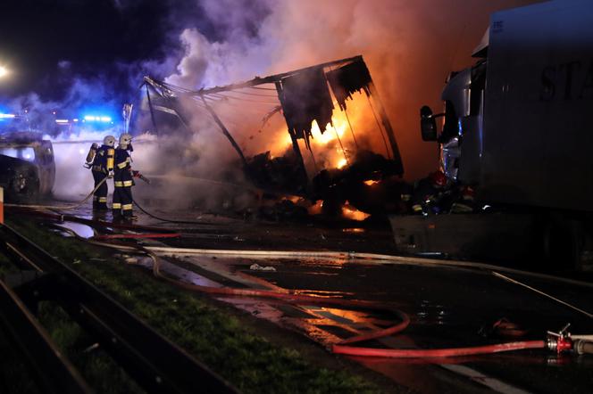 wypadek na DK1 Mykanów Częstochowa