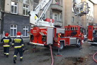 Pożar w kamienicy przy ulicy Kościuszki w Grudziądzu. Paliło się poddasze budynku [WIDEO, ZDJĘCIA, AUDIO]