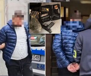 Policja zatrzymała recydywistę z narkotykami, bronią i milionem złotych!