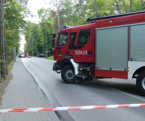 Koszmar na drodze w Konstancinie. Kawasaki zderzyło się z porsche i mercedesem. Nie żyje 21-latka