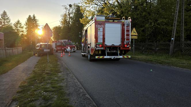 Dramatyczny wypadek motocyklisty z rowerzystką