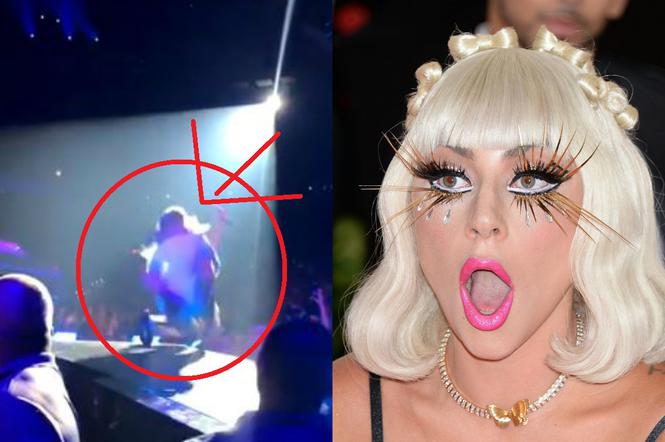 Lady Gaga spadła ze sceny