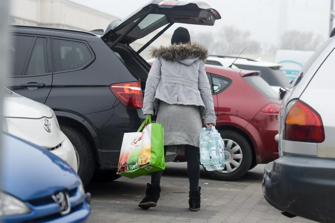 Joanna Koroniewiska robi zakupy z dzieckiem