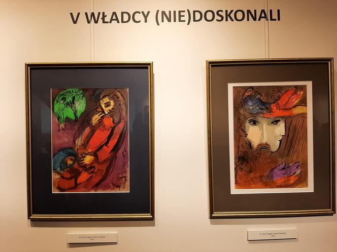 Litografie Marca Chagalla, prezentowane na wystawie Sny o Biblii w koszalińskim muzeum