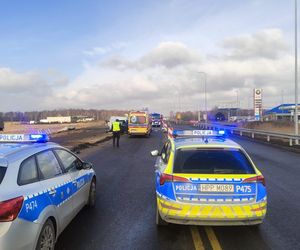 Wypadek na DK 91 w Koziegłowach – ruch odbywa się wahadłowo