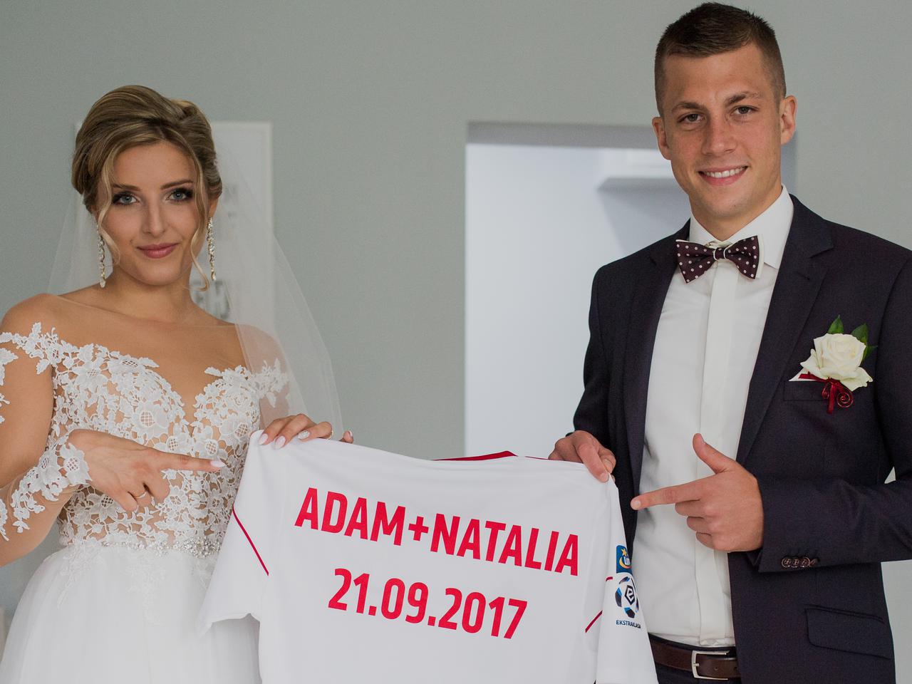 Adam Wolniewicz, żona, ślub