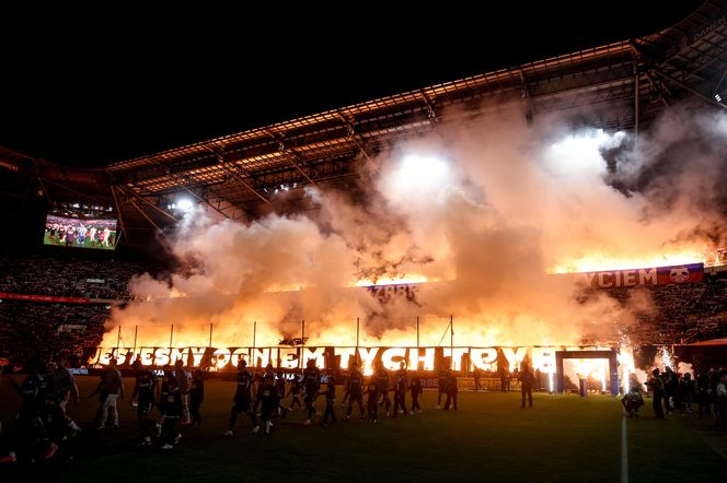Kibice na meczu Górnik Zabrze - Legia Warszawa