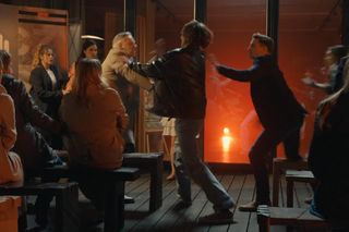 Barwy szczęścia, odcinek 3154. Henryk (Zbigniew Suszyński), Wiktor (Grzegorz Kestranek), Tomasz (Jakub Sokołowski)