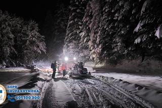 Wyczerpani i zmarznięci turyści utknęli pod Złomistym Wierchem. Ratownicy ostrzegają przed kapuścianymi górami