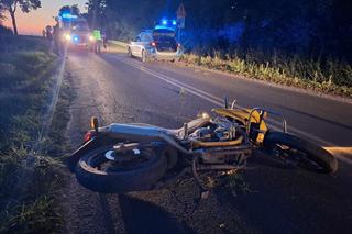 Nie opanował swojej maszyny. Motocyklista uderzył w barierę [ZDJĘCIA]