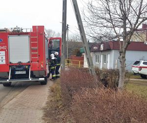 Pożar budynku socjalnego w Starachowicach