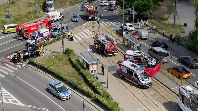 Wypadek na pl. Szyrockiego w Szczecinie