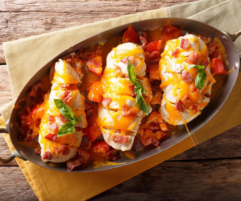 piersi kurczaka z serem i bekonem