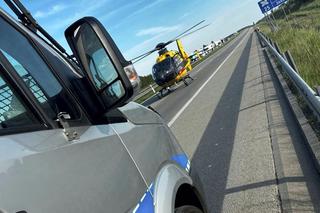 Łódzkie. Akcja ratownicza na A1! Ruch samochodów wstrzymany. Było tylko słychać roztrzęsioną kobietę 