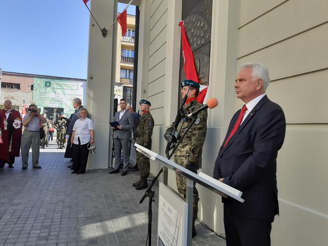 Odsłonięcie tablicy upamiętniającej 100-lecie Cudu nad Wisłą