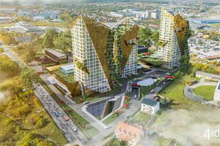 3 futurystyczne wieżowce powstaną w Kielcach? W środku m.in. basen dla nurków