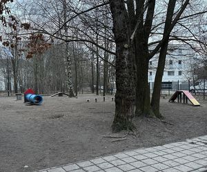 Psi park na ul. Augustów w Łodzi