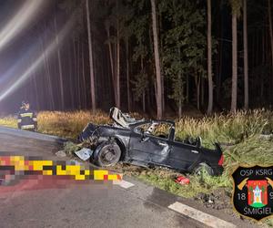 Wypadek na trasie Nietążkowo - Podśmigiel. Ranne cztery osoby